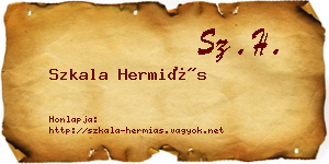 Szkala Hermiás névjegykártya